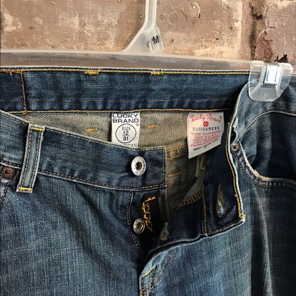 LUCKY BRAND Women’s Button Fly Bootcut Distressed Jeans 12 - Picture 4 of 4